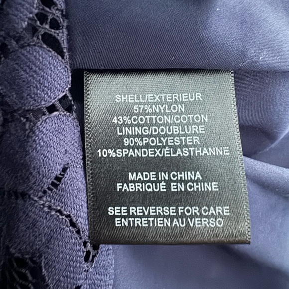 NWT Milly Blue Lace Skirt Size 6 - Picture 8 of 9